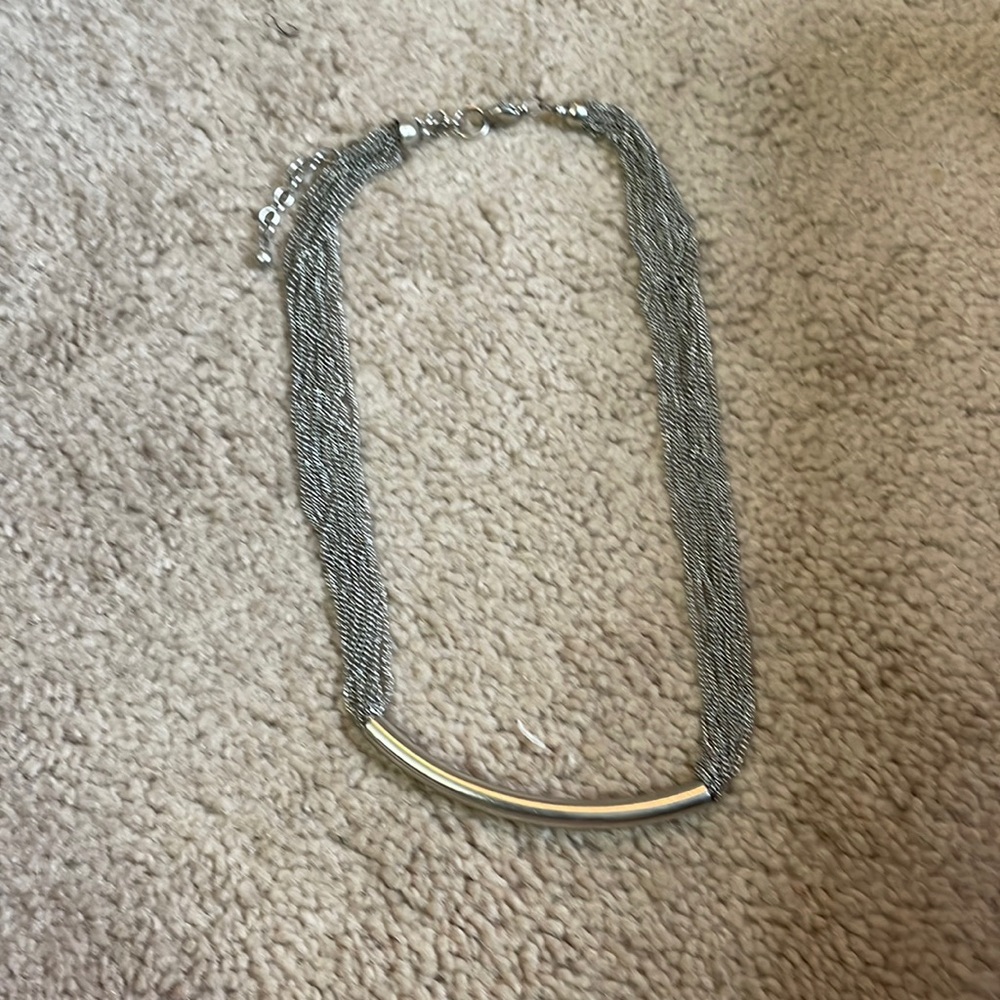 Silver chain necklace